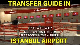 TRANSFER IN ISTANBUL AIRPORT TRAVEL GUIDE  | FREE FOODS IN ISTANBUL AIRPORT