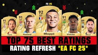 FIFA 25 | TOP 75 BEST PLAYER RATINGS (EA FC 25)!  ft. Mbappe, Haaland, Messi…