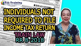 Individuals Not Required To File Income Tax Return