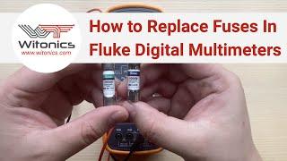 Replacing a fuse in your Fluke digital multimeter