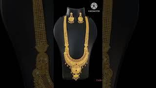 P.C.CHANDRA jewellery#gold long set necklace @sanjupc37exclusive collection @gold#shorts