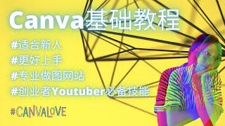 Youtuber必备技能｜Canva基础教程｜封面图怎样做？