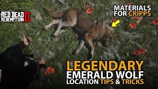 Legendary Emerald Wolf Location for Cripps Materials Tips & Tricks in Red Dead Online