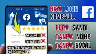 Cara Login Akun Facebook Yang Lupa Kata Sandi email dan nomor Hp tidak aktif