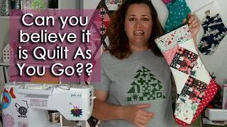 Quilt As You Go Stocking - Christmas in July Series