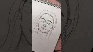 An easy face sketch tutorial #howto #howtodraw #artist #artwork