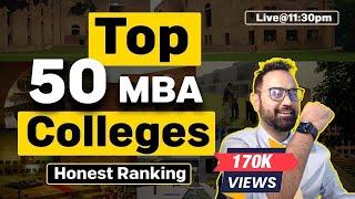 Top 50 MBA Colleges In India | Placements | 2023 HONEST RANKING | NIRF | Best B school Ranking