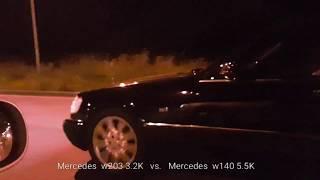 Mercedes C32 AMG  vs.  Mercedes w140 5.5 Kompressor