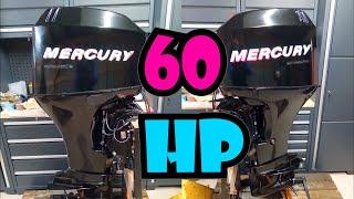 TESTING MERCURY OUTBOARD MOTOR 60 HP STARTUP AND TEST