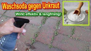 Waschsoda gegen Unkraut - Unkraut mit Soda vernichten & entfernen - Dosierung, Anwendung, Erfahrung