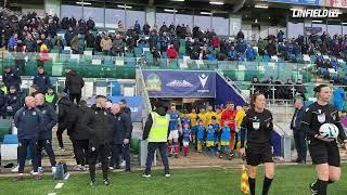 Linfield pays tribute to the life of Michael Newberry at Windsor Park