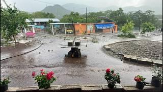 ESTO OCURRIÓ..Contra huracán y granizo..Primera vez haciendo tamales nejos..‍#guerrero #familia