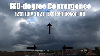 Cumulonimbus Breaking The Cap | 180-deg wind convergence | Devon | 12th July 2021