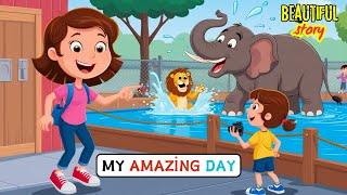My Amazing Day | learn english through story | English Listening Skills | Reading Practice 