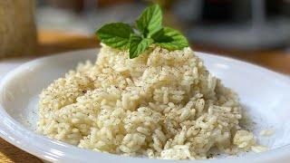 "Το μυστικό για ρύζι σπυρωτό που δεν λασπώνει! Εύκολη και γρήγορη συνταγή για αφράτο ρύζι!"
