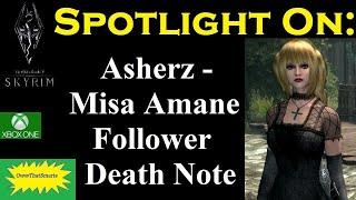 Skyrim (mods) - Mercy - Spotlight On: Asherz - Misa Amane Follower Death Note