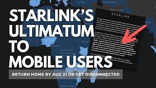 Starlink issues ultimatum to users in unapproved countries: Move home or get disconnected