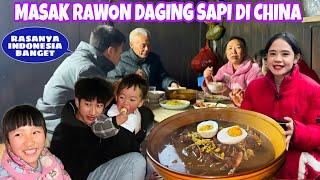 MASAK RAWON DAGING SAPI DI CHINA,BEGINI REAKSI KELUARGAKU MEMAKANNYA