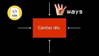 how to center a div 4 ways