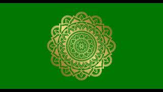 4K MANDALA ANIMATION GREEN SCREEN | ABSTRACT MANDALA ART ANIMATION || mandala art for video editor