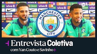 YAN COUTO E SAVINHO REVELAM POSSIBILIDADE DE JOGAR NO MANCHESTER CITY | COLETIVA SELEÇÃO BRASILEIRA