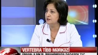 Vertebroloq Iradə Hacıyeva *Günə başlarkən* verilişində.