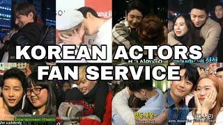 KOREAN ACTORS FAN SERVICE