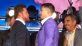 Canelo Alvarez vs GGG Golovkin -REMATCH FACE OFF