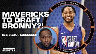 Stephen A.: The MAVERICKS might draft Bronny James BEFORE the Lakers  | The Stephen A. Smith Show