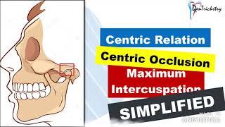 Centric Relation, Centric Occlusion & Maximum Intercuspal Position (CR, CO, MIP)