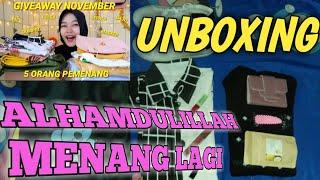 UNBOXING Hadiah Giveaway dari Husna Karolina Agustina