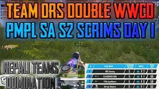 TEAM DRS DOUBLE CHICKEN DINNER | NEPALI TEAMS DOMINATION | PMPL SA S2 SCRIMS DAY 1 - GAURABYT |