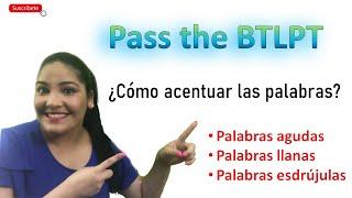 BTLPT Spanish acentuanción
