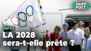 Après les JO de Paris 2024, le drapeau olympique est arrivé LA