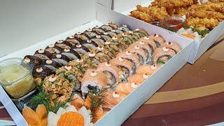 cách cuộn sushi đơn giản mà siêu ngon. tôm tẩm bột chiên giòn. Cârnati de porc