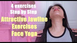 Attractive Jawlines exercises, STEP BY STEP