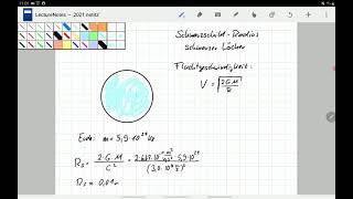 Astro: Herleitung Schwarzschild Radius schwarzer Löcher