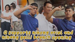 Q SUPPORTS NINONG ARIEL AND NINANG GELLI BRANCH OPENING | CANDY AND QUENTIN | OUR SPECIAL LOVE