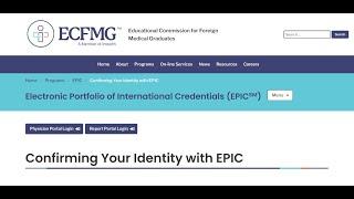 How to make an account on EPIC/ECFMG for Document Verification? | #VerificationforIreland | #Steps