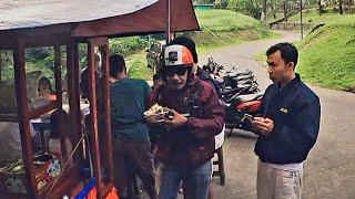 Sarapan BUBUR AYAM Di pinggir Jalan‼️Ngantrinya Lumayan Langganan ANAK GOWES