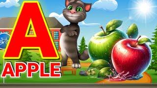 Phonics song with Two Word A for Apple ABC alphabet song with sound, for children #abcd #kidssong