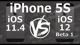 Speed Test : iPhone 5S - iOS 12 Beta 1 vs iOS 11.4 (iOS 12 Beta 1 Build 16A5288q)