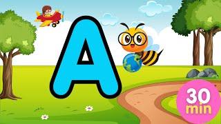 Alfabeto infantil - Alfabeto em português completo - Aprender o ABC - Reconhecer sons iniciais