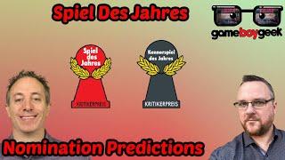 Spiel Des Jahres and Kennerspiel Des Jahres Nomination Predictions 2023