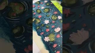 Lilly pad studies part 2-3🪷#art #artvideos #acrylicpainting #asmr #painting #aesthetics #artist