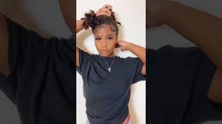 Short Loc Hair Tutorial: Side Bang w/ Ponytail