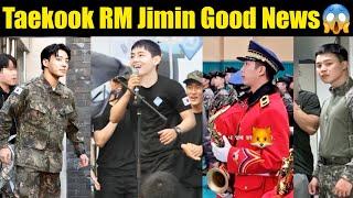 Taekook RM Jimin Share Good News from Military  Taekook Military Discharge Soon 