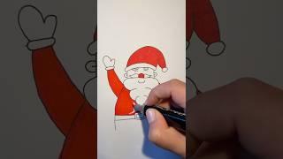 How to draw a funny Santa Clause easy | Step by step Drawing 