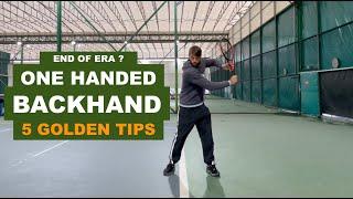 Is One Handed Backhand Era Over? 5 Golden Tips (TENFITMEN - Episode 182)