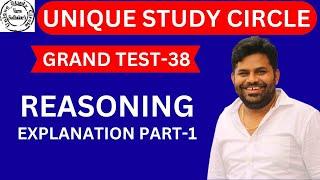 GRAND TEST-38 REASONING EXPLANATION PART-1